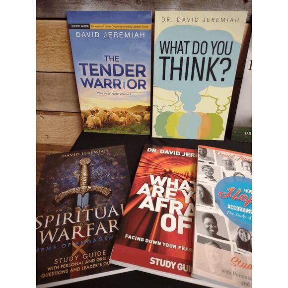Lot of 7 David Jeremiah Study Guides - Signs, Spiritual Warfare, and More - Picture 3 of 3